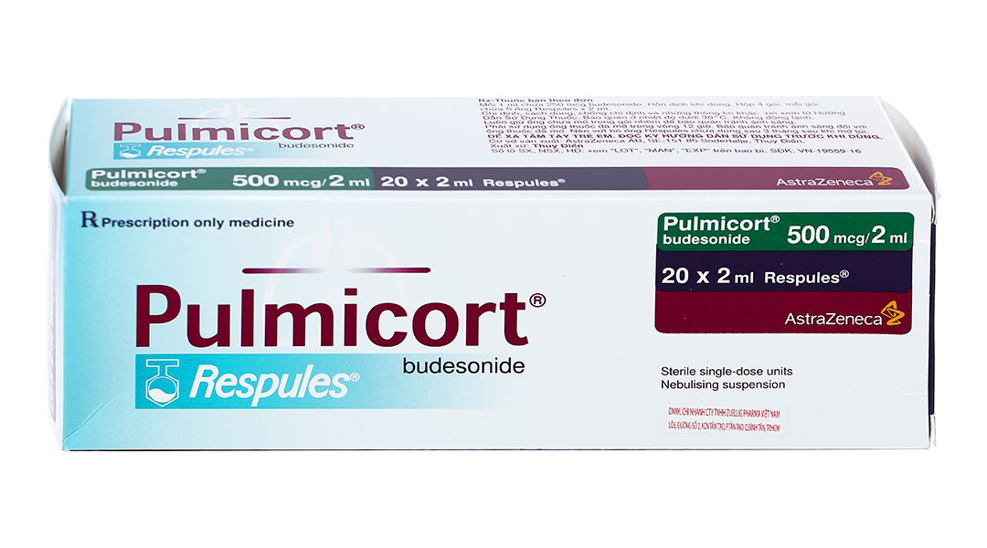 Hỗn dịch khí dung Pulmicort Respules 500mcg/2ml trị hen suyễn