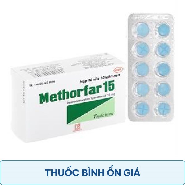 Methorfar 15 trị ho khan, ho do kích ứng