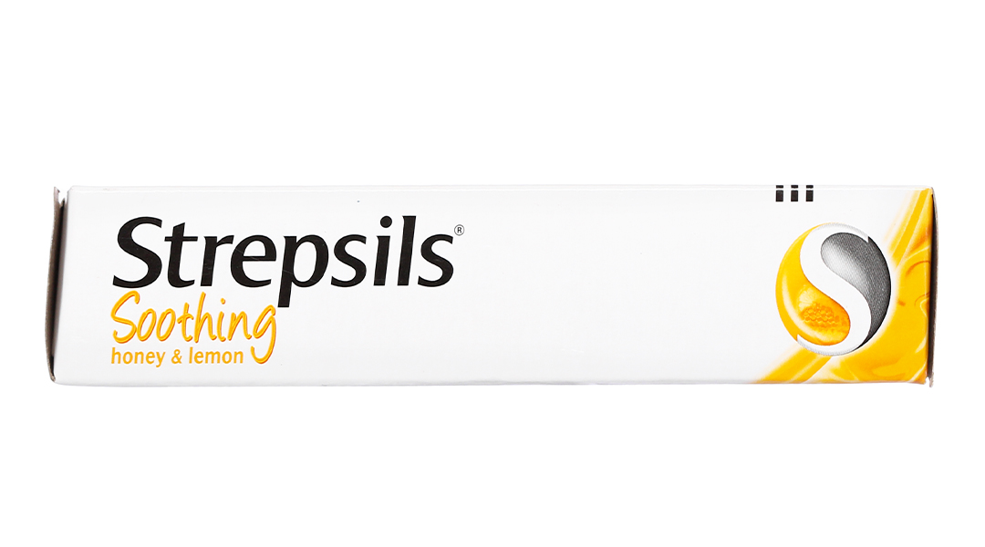 Viên ngậm Strepsils Soothing Honey & Lemon giảm đau họng