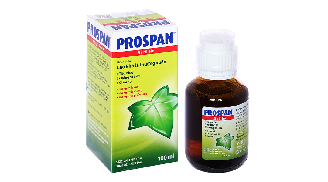 Siro Prospan trị ho, viêm phế quản chai 100ml 04/2023 - Nhathuocankhang.com