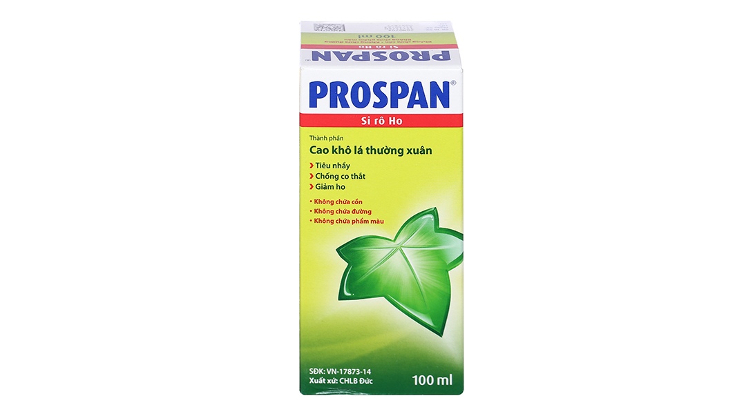 Siro Prospan trị ho, viêm phế quản