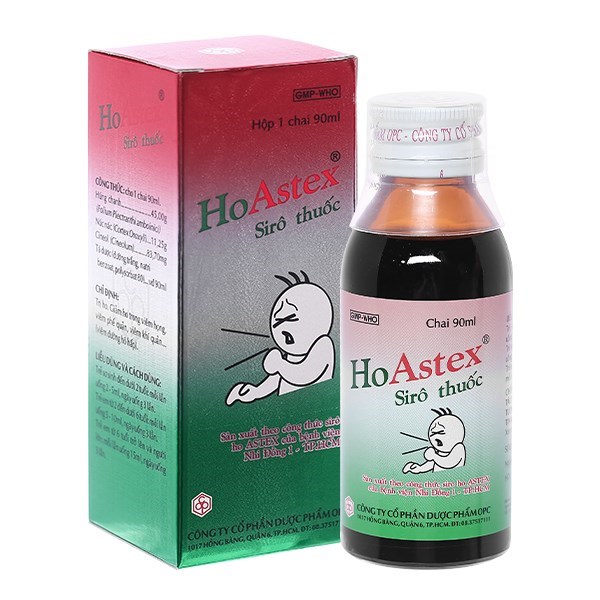 Thông tin chi tiết về thuốc ho Astex 60ml