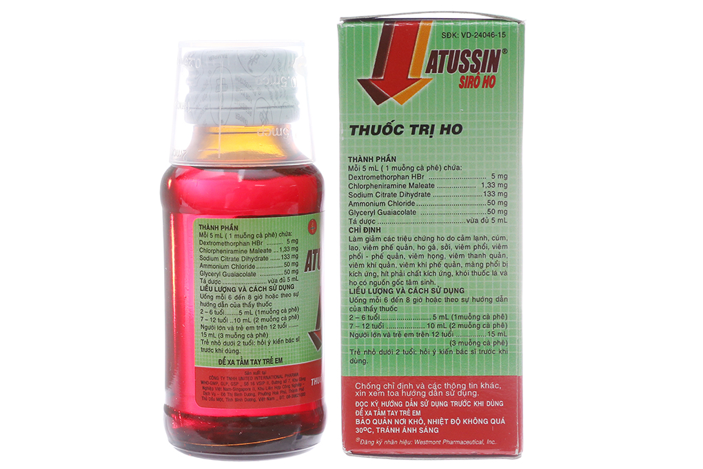 Siro Atussin trị ho trong bệnh lý hô hấp