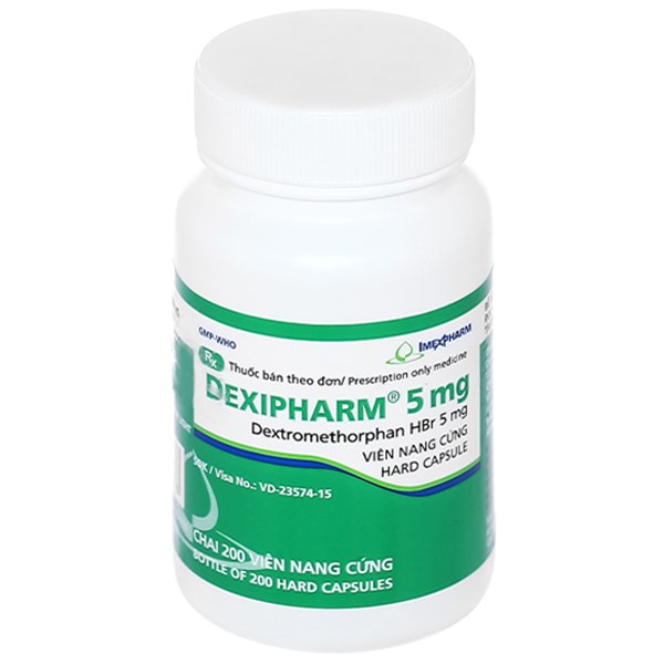 Dexipharm 5mg trị ho khan, ho do kích ứng