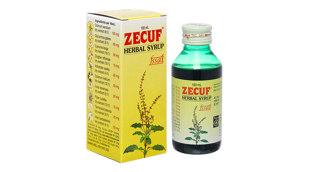 Siro Zecuf Herbal Syrup trị ho trong bệnh lý hô hấp