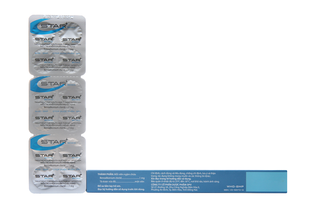 Kẹo ngậm đau họng Star có công dụng gì?

