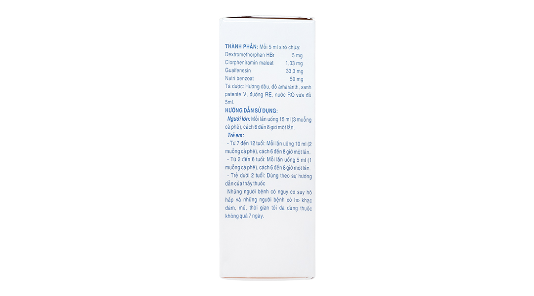 Siro Touxirup trị ho khan, ho do kích ứng
