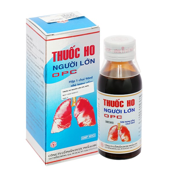 Thuốc ho người lớn OPC trị ho đàm, viêm nhiễm đường hô hấp