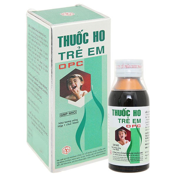 Thuốc ho trẻ em OPC trị các chứng ho, đau họng