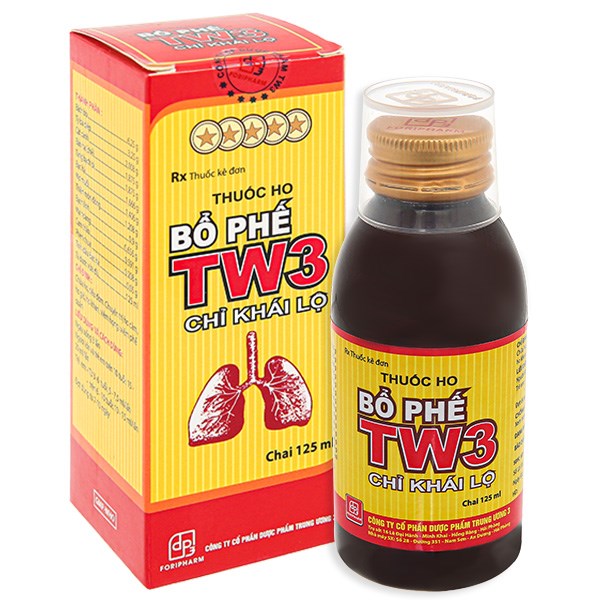 Siro Bổ Phế TW3 Chỉ Khái Lộ trị ho, tiêu đờm