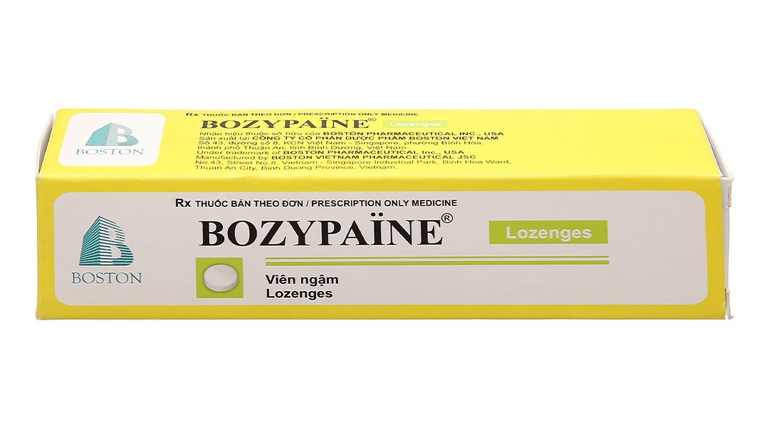 Viên ngậm Bozypaine trị viêm họng, đau họng