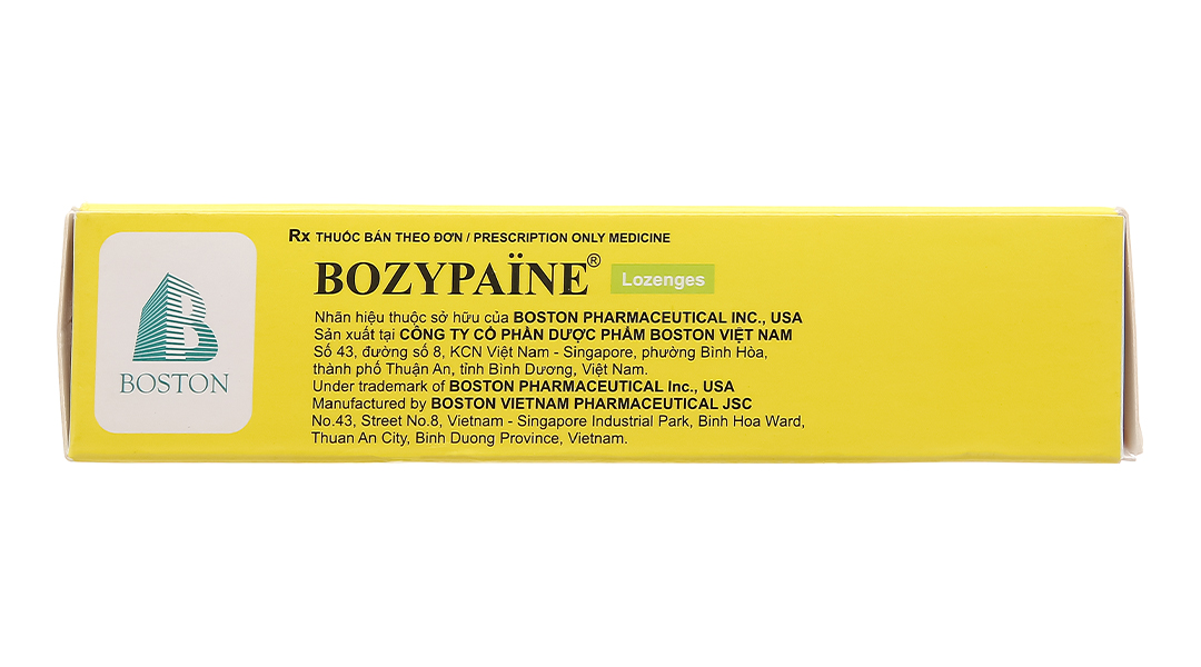 Viên ngậm Bozypaine trị viêm họng, đau họng