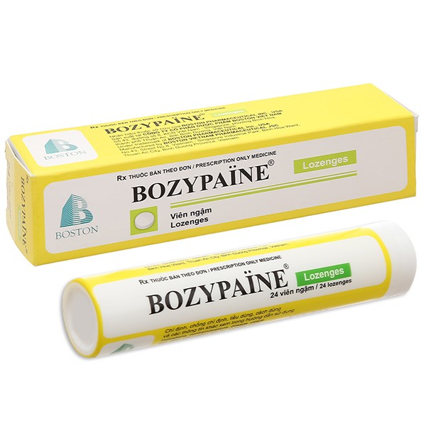 Viên ngậm Bozypaine trị viêm họng, đau họng