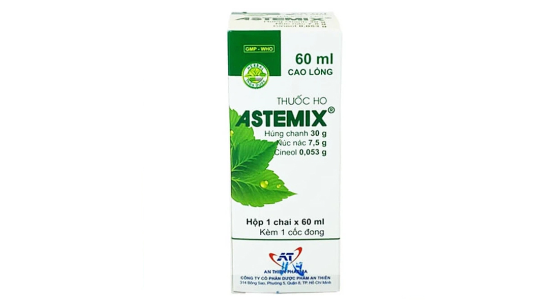 Cao lỏng Astemix trị ho, giảm ho trong viêm họng, viêm phế quản chai ...