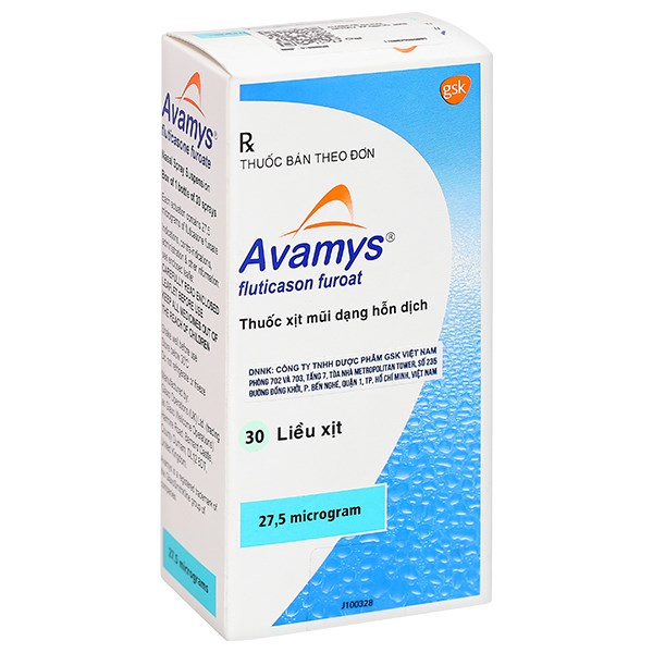 Hỗn dịch xịt mũi Avamys điều trị viêm mũi dị ứng