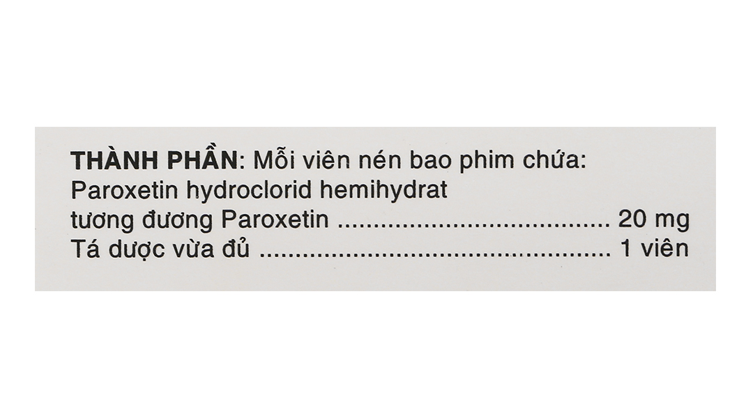 Parokey 20mg trị trầm cảm, rối loạn lo âu