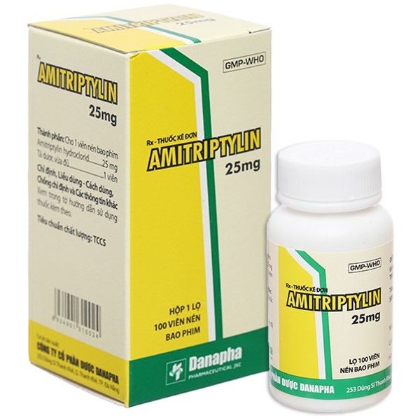 Amitriptylin Danapha 25mg điều trị trầm cảm