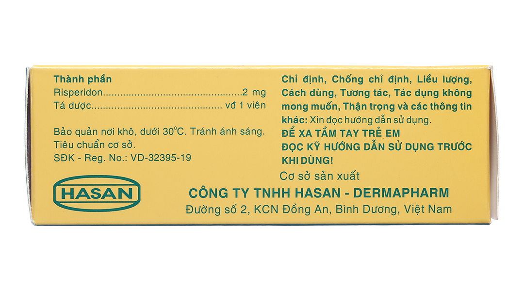 Risperidon 2 Hasan trị tâm thần phân liệt