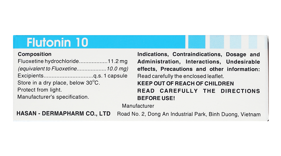 Flutonin 10 trị trầm cảm, rối loạn lưỡng cực