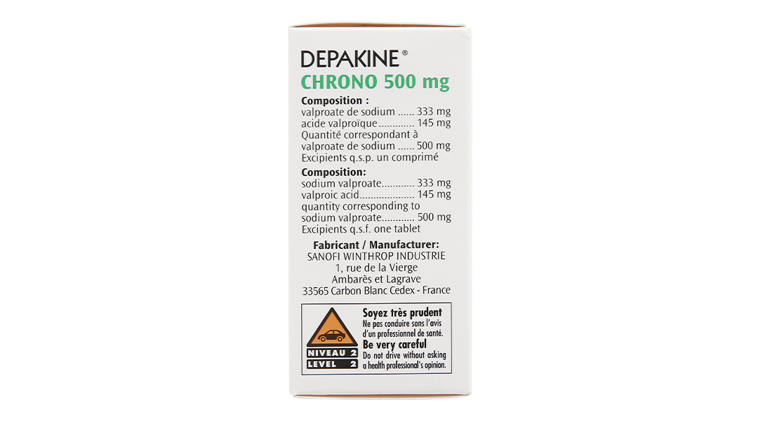 Depakine Chrono 500mg trị động kinh, rối loạn lưỡng cực