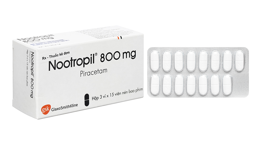Nootropil 800mg trị chóng mặt, giật rung cơ
