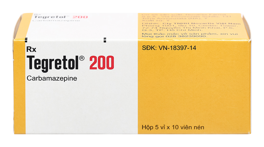 Tegretol 200 trị động kinh, đau dây thần kinh