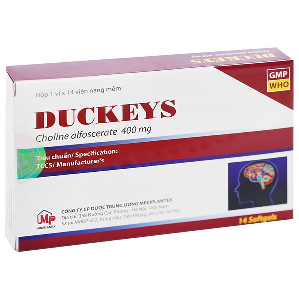 Duckeys 400mg hỗ trợ trị giảm vận động, sa sút trí tuệ, Alzheimer