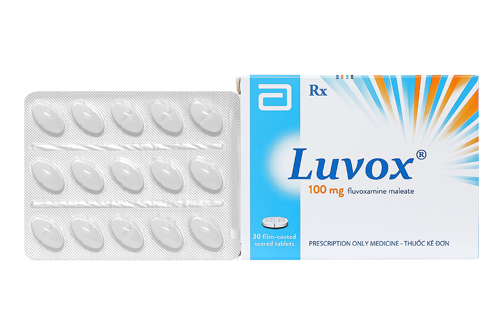 Luvox 100mg trị trầm cảm, rối loạn lưỡng cực