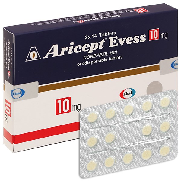 Aricept Evess 10mg tr Alzheimer sa s t tr tu 2 v x 14 vi n