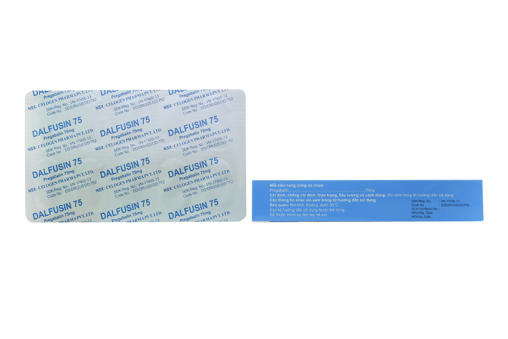 Dalfusin 75 trị động kinh, đau dây thần kinh