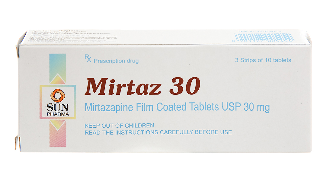 Mirtaz 30 trị trầm cảm