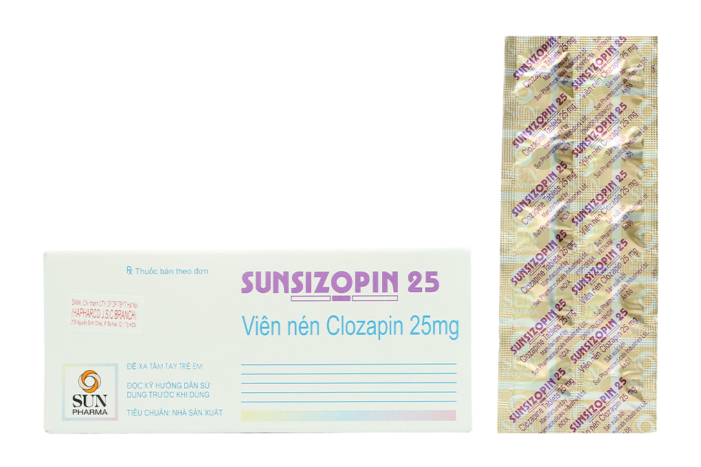 Sunsizopin 25 trị tâm thần phân liệt