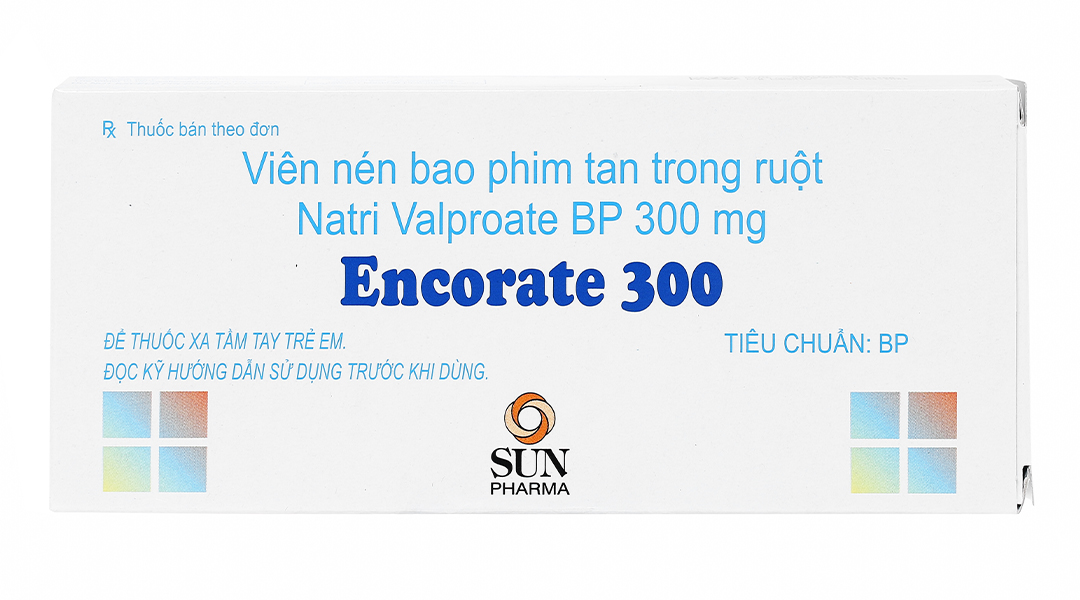Encorate 300 trị động kinh, rối loạn lưỡng cực