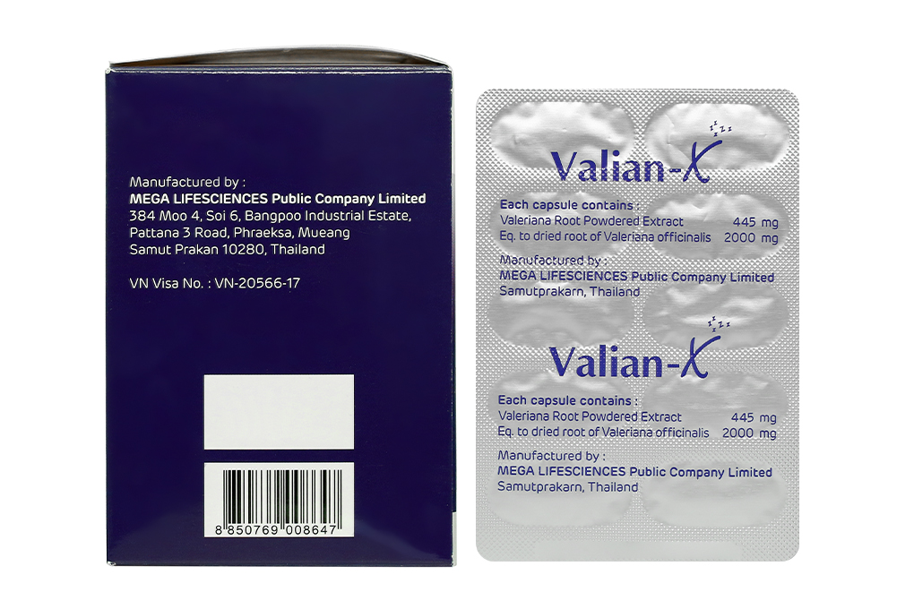 Valian-X trị mất ngủ, lo lắng, rối loạn giấc ngủ