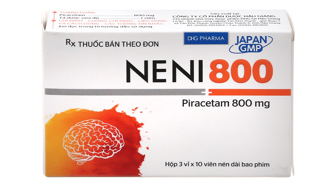 Neni 800mg trị chóng mặt, giật rung cơ