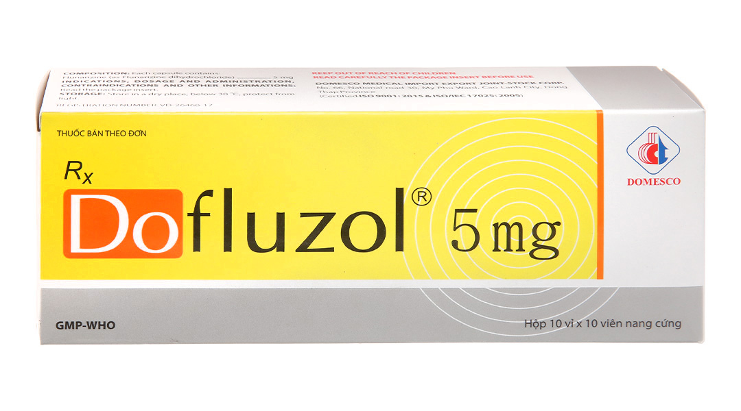 Dofluzol 5mg trị chóng mặt, đau nửa đầu