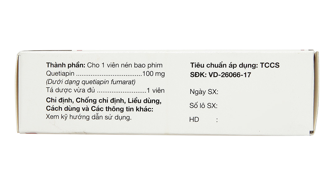 Daquetin 100 trị tâm thần phân liệt