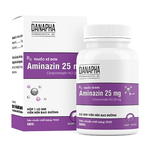 Aminazin 25mg điều trị rối loạn tâm thần