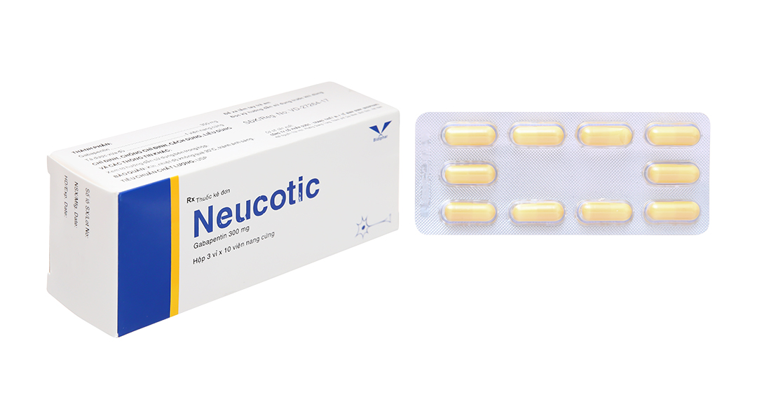 Neucotic 300mg trị động kinh, đau dây thần kinh