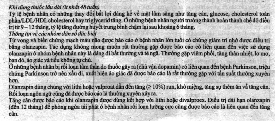 Oleanz Rapitab 10 trị tâm thần phân liệt (5 vỉ x 10 viên) - 11