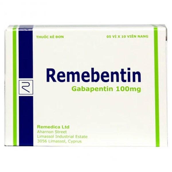Remebentin 100mg Remedica giúp giảm đau do thần kinh, động kinh