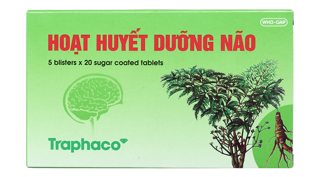 Hoạt huyết dưỡng não Traphaco bao đường có tác dụng gì?