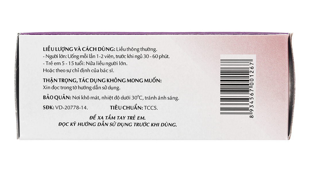 Mimosa Viên An Thần hỗ trợ trị mất ngủ, suy nhược thần kinh
