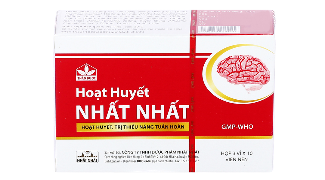 Hoạt Huyết Nhất Nhất phòng và trị thiểu năng tuần hoàn não