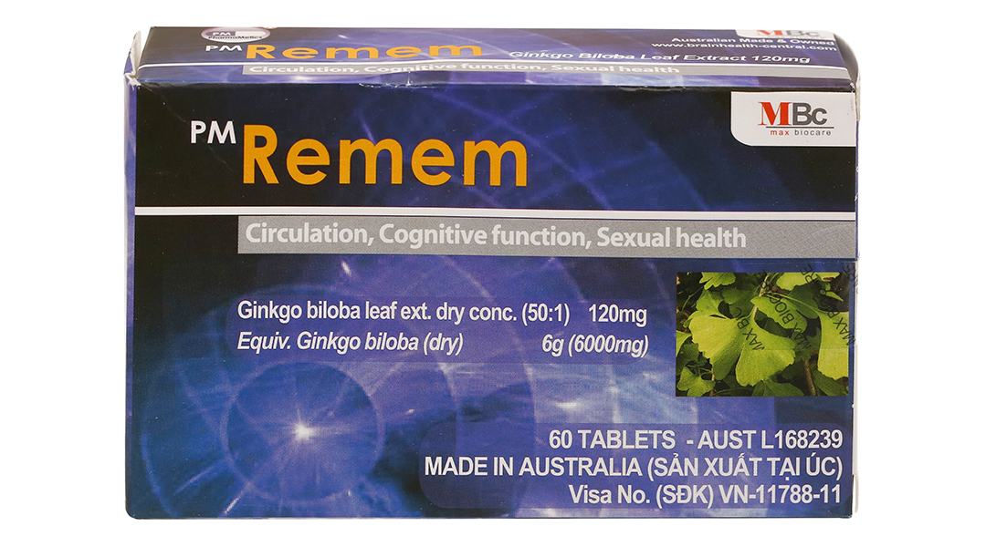 Thuốc PM Remem 120mg hộp 60 viên-Nhà thuốc An Khang