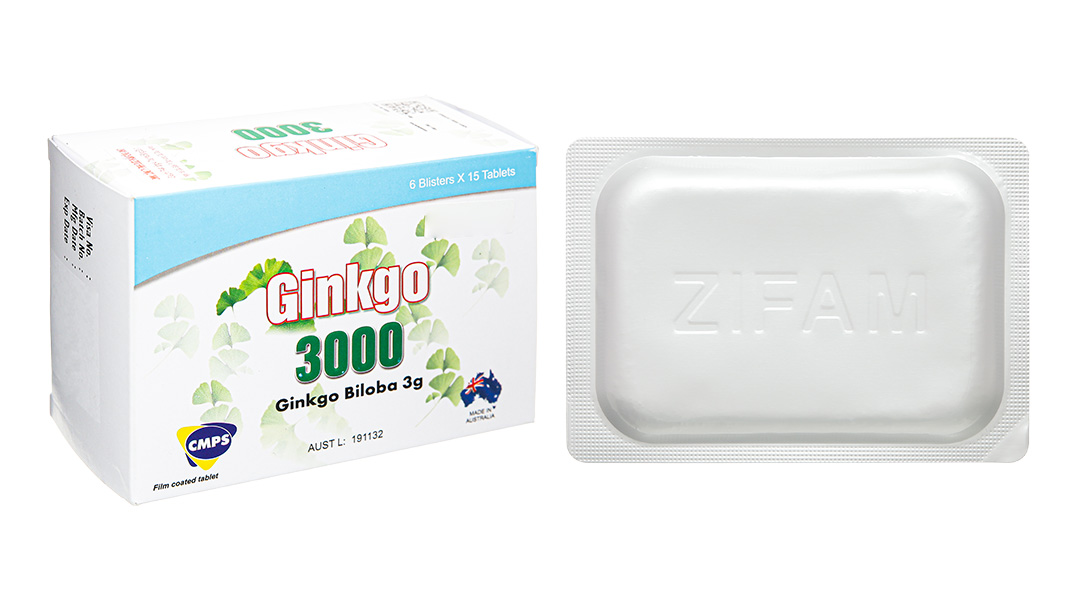 Ginkgo 3000 tuần hoàn máu não, giảm biến chứng đột quỵ