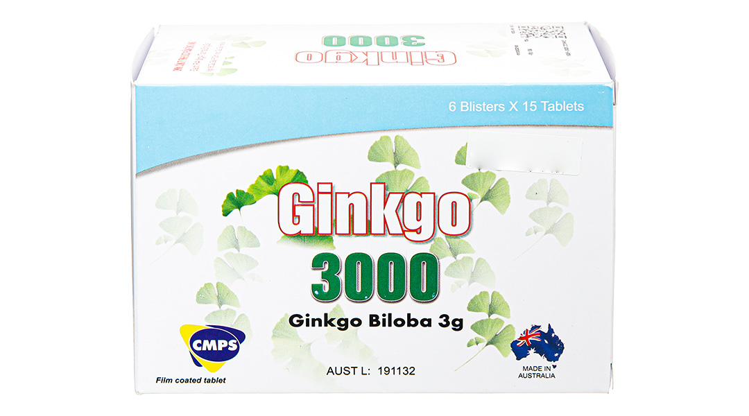 Ginkgo 3000 tuần hoàn máu não, giảm biến chứng đột quỵ