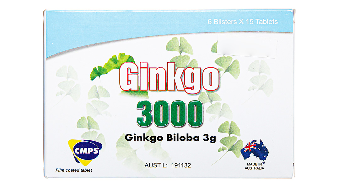 Ginkgo 3000 tuần hoàn máu não, giảm biến chứng đột quỵ