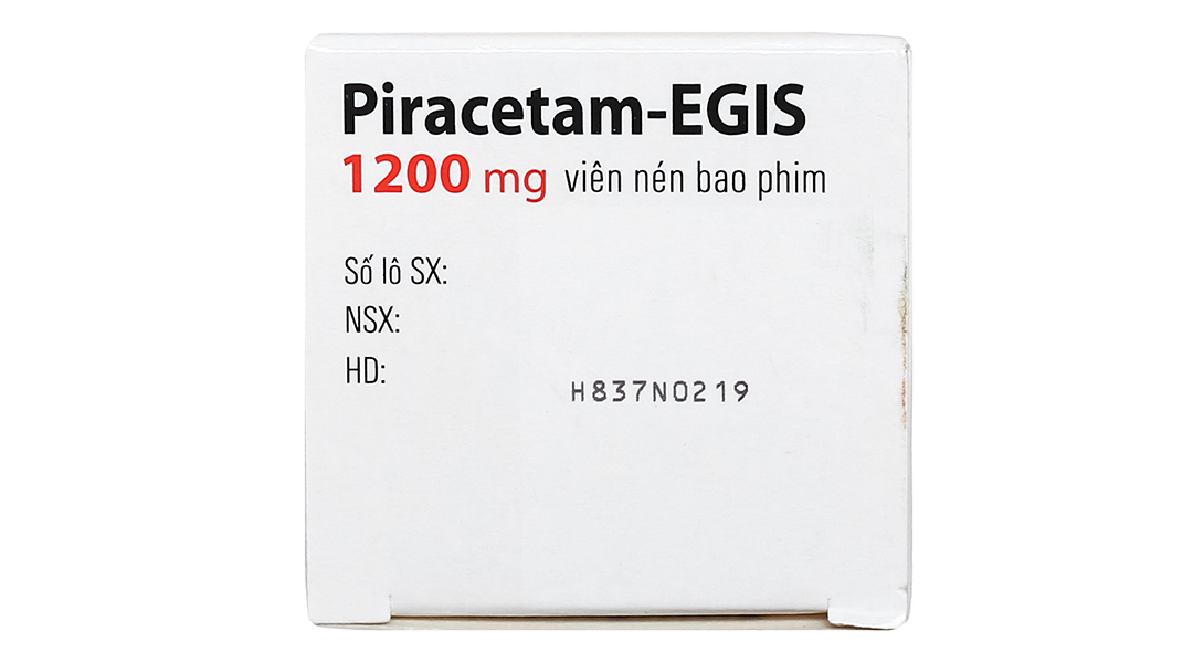 Piracetam-Egis 1200mg trị chóng mặt, giật rung cơ
