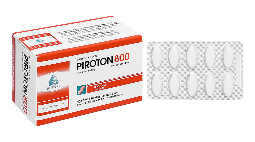 Piroton 800 trị chóng mặt, giật rung cơ